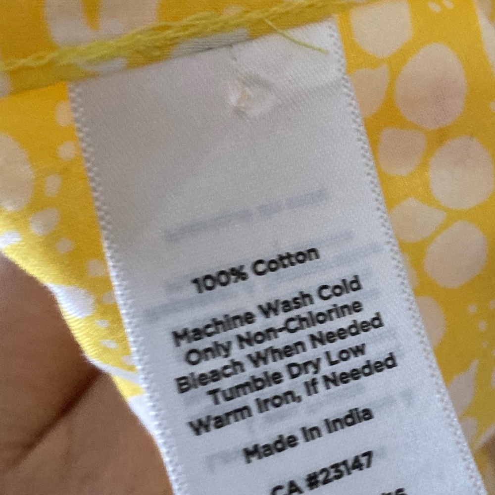 Talbots Floral Long Sleeve Button Down Top Size XL - Picture 7 of 7